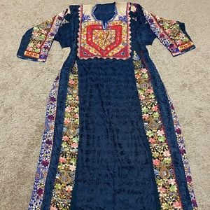 Palestinian dress henna thobe arabic maxi